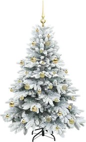 vidaXL Τεχνητό Χριστουγεννιάτικο Δέντρο Λευκό 150 cm ΠΕ και PVC