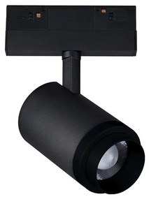 Σποτ Μαγνητικής Ράγας VK/04380/B/ZM Kona 48V LED 17W 3000K 2034lm Με Φακό Zoom 15°-60° CRI>90 IP20 Dimmable Black VKLed