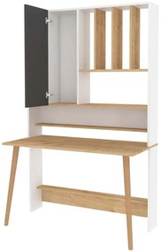 Γραφείο Wood 322RTC1319 120x60x196,6cm White-Oak