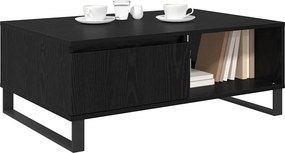 vidaXL Τραπεζάκι σαλονιού Μαύρη Οξυά 90 x 60 x 35 cm