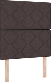 vidaXL Κεφαλάρι Σκούρο Καφέ 80 cm ύφασμα