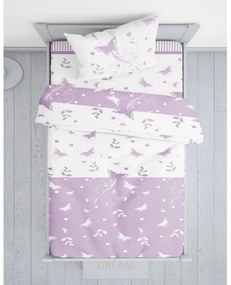 Σεντόνια Βρεφικά Βαλέρια (Σετ 3τμχ) Lila Viopros Cradle 120x160cm 100% Cotton