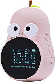 Φωτιζόμενο Ηλεκτρονικό Ξυπνητήρι Αχλάδι Ροζ