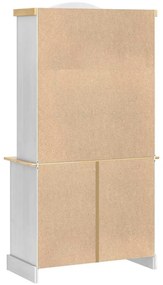 vidaXL Πλαϊνό γραφείο με συρτάρι Corona Λευκό 100 x 48,5 x 179 εκ.