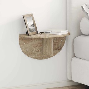 vidaXL Ράφι Τοίχου Επιτοίχιο 2 pcs Δρύς Sonoma 48 x 24 x 24 εκ