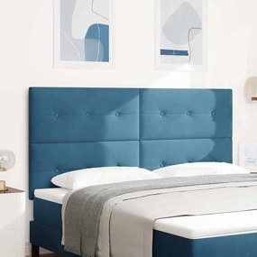 vidaXL Κεφαλάρι με Κουμπιά Σκούρο Μπλε 180 εκ. Βελουτέ