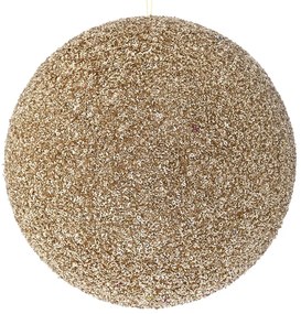 Χριστουγεννιάτικη Μπάλα Polyfoam Glitter Σαμπανί 25εκ. iliadis 83556