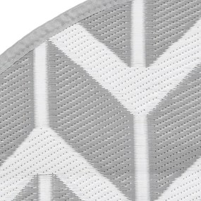 vidaXL Χαλί εξωτερικού χώρου ARAKIL γκρι Ø120 cm PP