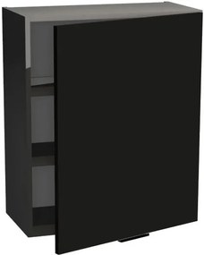 Κρεμαστό ντουλάπι Italia W6/72 1D-Μαύρο