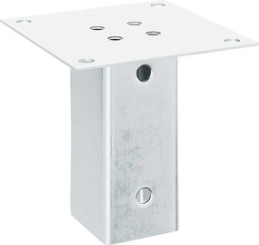 vidaXL Βάσεις στύλων τετράγωνες 12 τεμάχια Ασημί Γαλβανισμένος χάλυβας