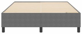 vidaXL Κρεβάτι με ελατήρια Ανοιχτό γκρι 140 x 190 cm Βελούδο