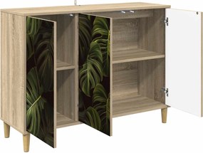 vidaXL Πλαϊνό γραφείο ELBURG Sonoma 102 x 33 x 75 εκ.