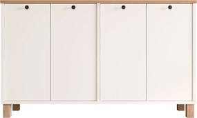 Κονσόλα Λευκό / Δρυς IABRE 120x29.5x73.6