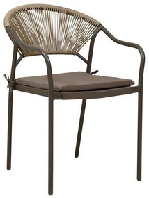 Καρέκλα FL2100 Fylliana Μεταλλική Καφέ 55x61x85 εκ. 55x61x85 εκ.