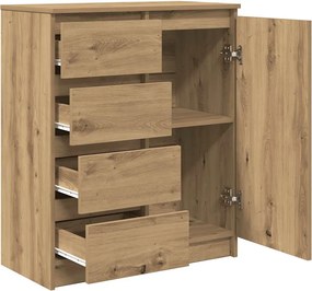 vidaXL Συρταριέρα με Συρτάρια Τεχνίτης Δρυς 71x35x84 εκ. Επεξ. Ξύλο