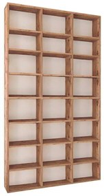 Βιβλιοθήκη μελαμίνης Fyodor Megapap χρώμα pine oak 102x16x178εκ.