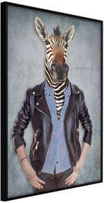 Αφίσα - Animal Alter Ego: Zebra - 20x30 - Μαύρο - Χωρίς πασπαρτού