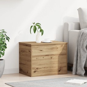 vidaXL Κουτί Αποθήκευσης με Καπάκι σε Στυλ Artisan Oak 60x42x46 εκ Επεξεργασμένο Ξύλο