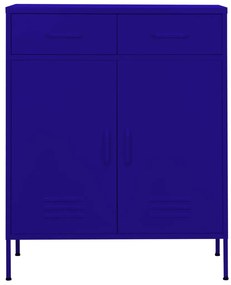 vidaXL Ντουλάπι Αποθήκευσης Ναυτικό Μπλε 80x35x101,5 εκ. από Ατσάλι