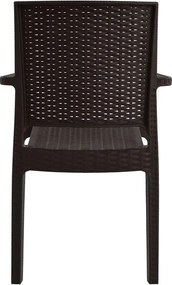 ΠΟΛΥΘΡΟΝΑ ΠΟΛΥΠΡΟΠΥΛΕΝΙΟΥ ΒΑΡΕΩΣ ΤΥΠΟΥ KAGANU DARK BROWN HM5134.09 57x55,5x89 εκ.