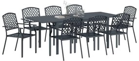 vidaXL Ρυθμιζόμενο Σετ Κηπουρικής Διατροφής 9 pcs Ατσάλι