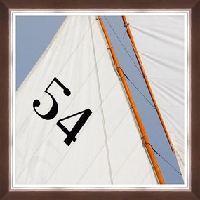 Κάδρο Seagoing Ii Fa13389 70X70Cm White-Ciel Mindthegap Τετράγωνοι Wood
