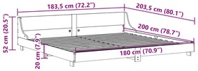 ΣΚΕΛΕΤΟΣ ΚΡΕΒΑΤΙΟΥ ΧΩΡΙΣ ΣΤΡΩΜΑ 180X200 ΕΚ ΜΑΣΙΦ ΞΥΛΟ ΠΕΥΚΟΥ 850719