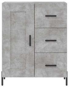 vidaXL Ντουλάπι Γκρι Σκυροδέματος 69,5x34x90 εκ. Επεξεργασμένο Ξύλο