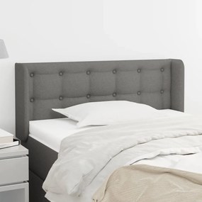 vidaXL Κεφαλάρι με Πτερύγια Σκούρο Γκρι 103x16x78/88 εκ. Υφασμάτινο