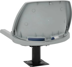 vidaXL Κάθισμα Σκάφους Πτυσσόμενο 2 τεμ. Μπλε/Λευκό 48x51x41 εκ.