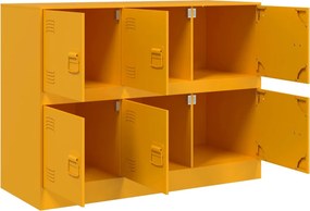 vidaXL Ντουλάπι Μουσταρδί 99x39x73 εκ. από Ατσάλι