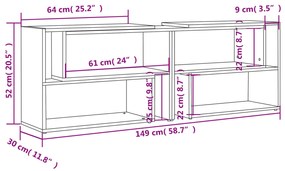 ΈΠΙΠΛΟ ΤΗΛΕΟΡΑΣΗΣ ΓΚΡΙ 149 X 30 X 52 ΕΚ. ΑΠΟ ΜΟΡΙΟΣΑΝΙΔΑ 808361