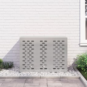 vidaXL Κάλυμμα Κλιματιστικού 110x50x80 εκ Ανοξείδωτο Ατσάλι