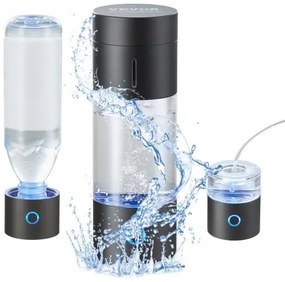 VEVOR Hydrogen Water Bottle Generator, 230 ml / 8.1 oz Capacity Portable Hydrogen Water Maker, SPE Technology Hydrogen Rich Water Ionizer Machine with Nasal Inhalation Tube and Self-Cleaning