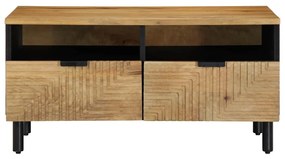 vidaXL Τραπεζάκι σαλονιού καφέ 80x54x40 cm μασίφ ξύλο Mango