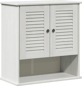 vidaXL Ντουλάπι Μπάνιου με ράφι Επιτοίχιο VIGO Λευκό και Αντίκα Λευκό