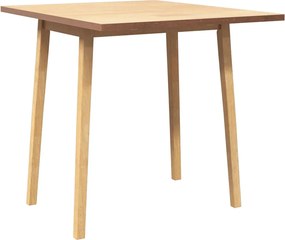 vidaXL Τραπέζι τραπεζαρίας φυσικό μασίφ ξύλο καουτσούκ