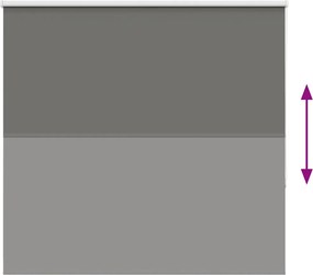 vidaXL Roller Blind Blackout γκρί 165x150 cm Πλάτος υφάσματος 161,6cm
