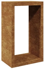Ράφι για καυσόξυλα 60x40x100 cm Ατσάλι σκληρυθέν στον αέρα - Καφέ
