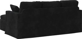 vidaXL Καναπές Μαύρο 178 x 134 x 80 εκ Βελούδο