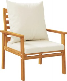 vidaXL Πολυθρόνες Κήπου 2 τεμ. από Μασίφ Ξύλο Ακακίας με Μαξιλάρι