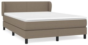 ΚΡΕΒΑΤΙ BOXSPRING ΜΕ ΣΤΡΩΜΑ TAUPE 140X190 ΕΚ. ΥΦΑΣΜΑΤΙΝΟ 3126081