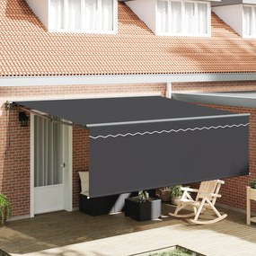 vidaXL Σκηνίτσα Αναδιπλούμενη Γκρι 400 x 300 εκ Αλουμίνιο, ύφασμα