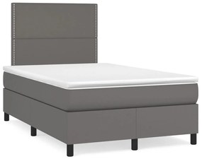 ΚΡΕΒΑΤΙ BOXSPRING ΜΕ ΣΤΡΩΜΑ ΓΚΡΙ 120X200ΕΚ. ΑΠΟ ΣΥΝΘΕΤΙΚΟ ΔΕΡΜΑ 3142777