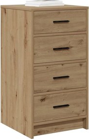 vidaXL Πλαϊνό γραφείο artisan δρυς 40 x 41 x 75 εκ Επεξεργασμένο ξύλο