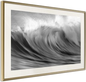 Αφίσα - Big Wave - 60x40 - Χρυσό - Με πασπαρτού