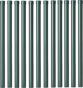 vidaXL Στύλος Περιφράξεων 12 pcs Πράσινο 90 cm
