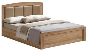 Κρεβάτι Caliber Ε7386 Sonoma Oak Υπέρδιπλo Wood, Fabric