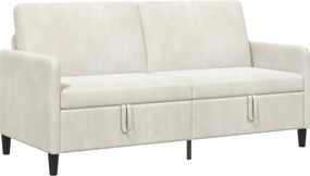 vidaXL Καναπές με Αποθήκευση Κρεμ 172 x 78 x 87 εκ Πολυεστέρας