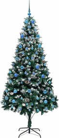 vidaXL Τεχνητό Χριστουγεννιάτικο Δέντρο με 300 LED Πράσινο 210 cm